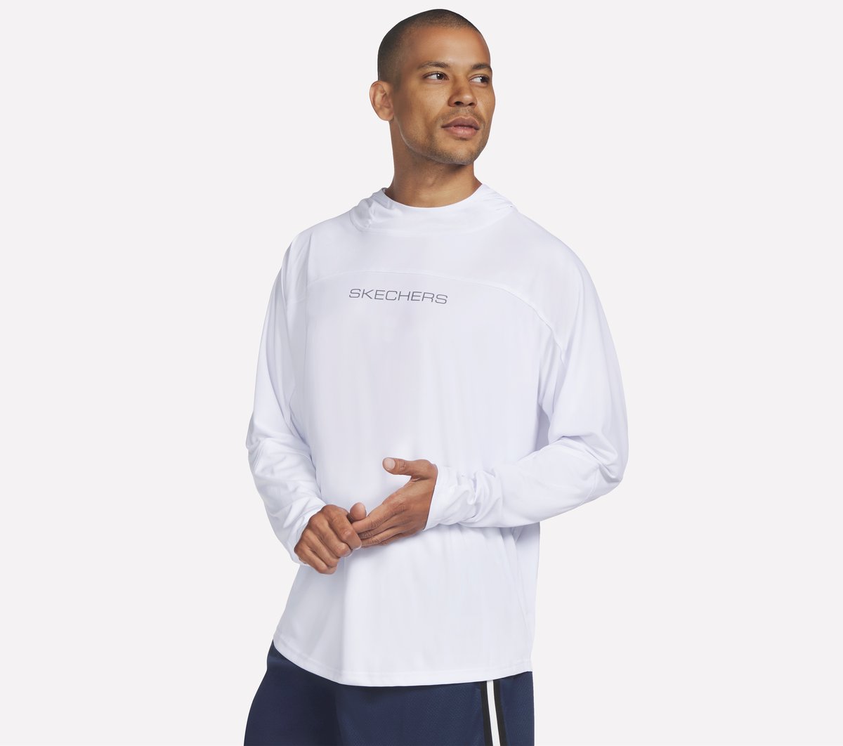 Men Skechers Hoops Long Sleeve Hoodie | Skechers Men
