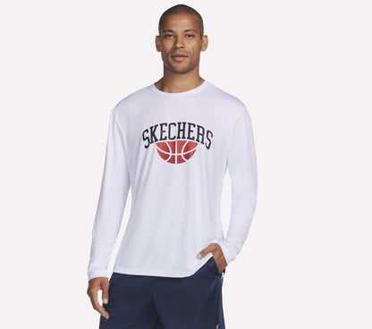 Men Skechers Hoops Long Sleeve Tee | Skechers Men