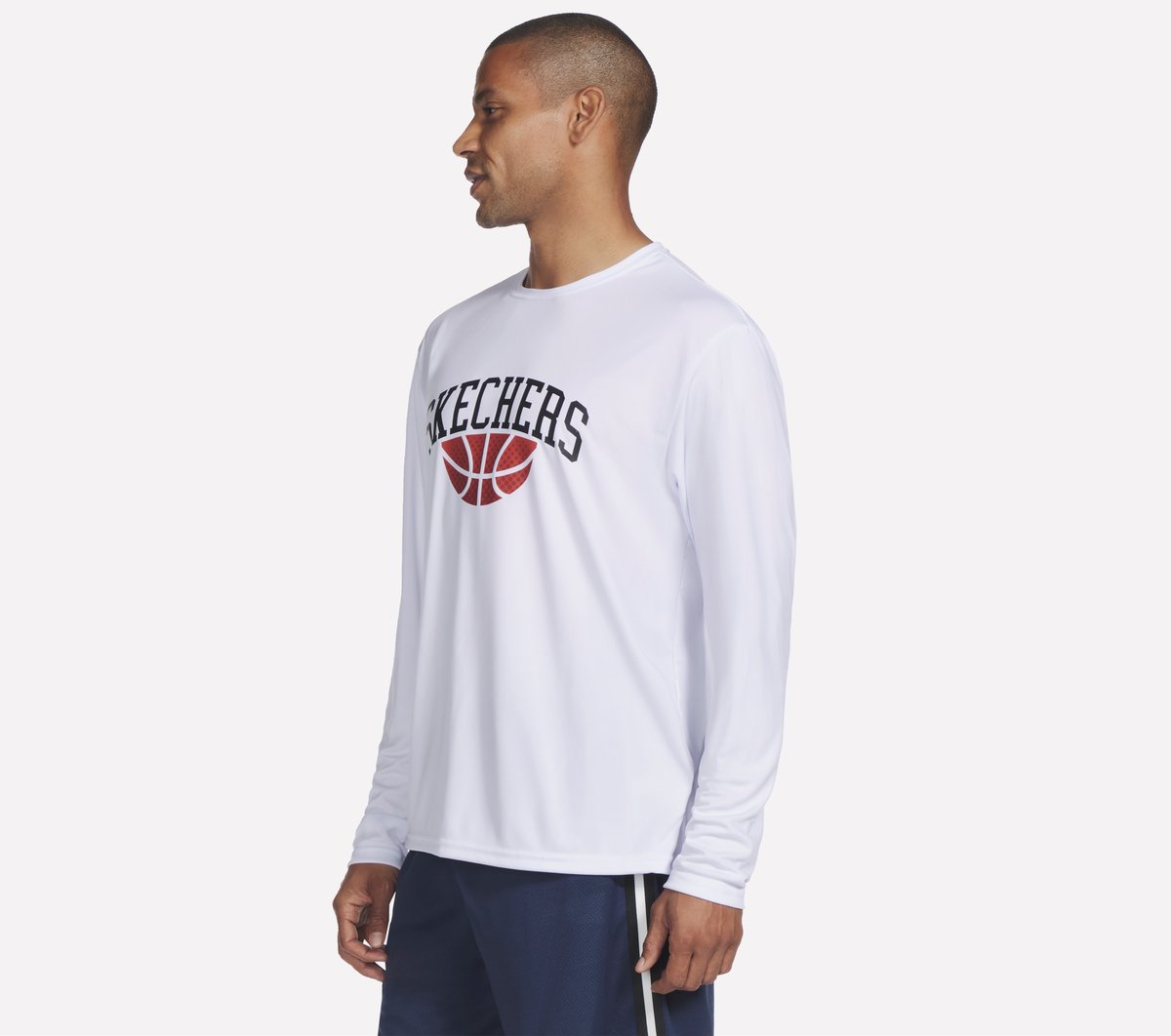 Men Skechers Hoops Long Sleeve Tee | Skechers Men