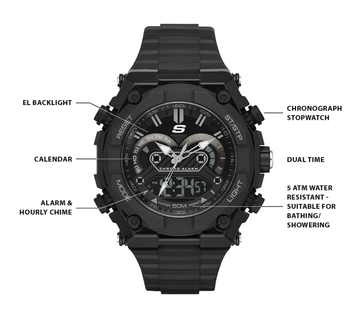 Men|Clothing Skechers El Segundo Watch | Skechers Men|Clothing