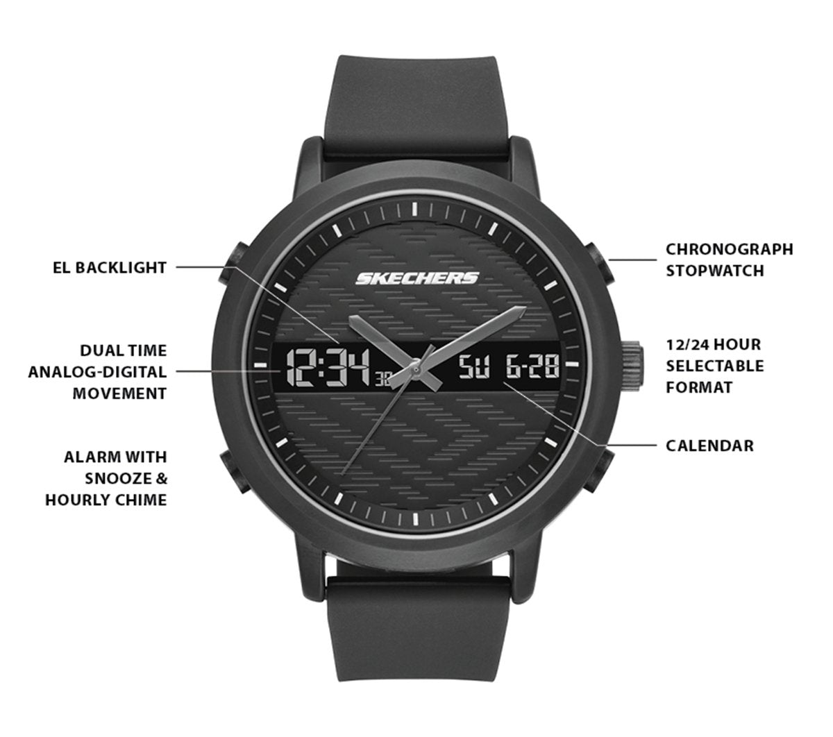 Men|Clothing Skechers Lawndale Watch | Skechers Men|Clothing