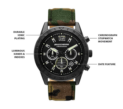 Men|Clothing Skechers Kornblum Camo Watch | Skechers Men|Clothing