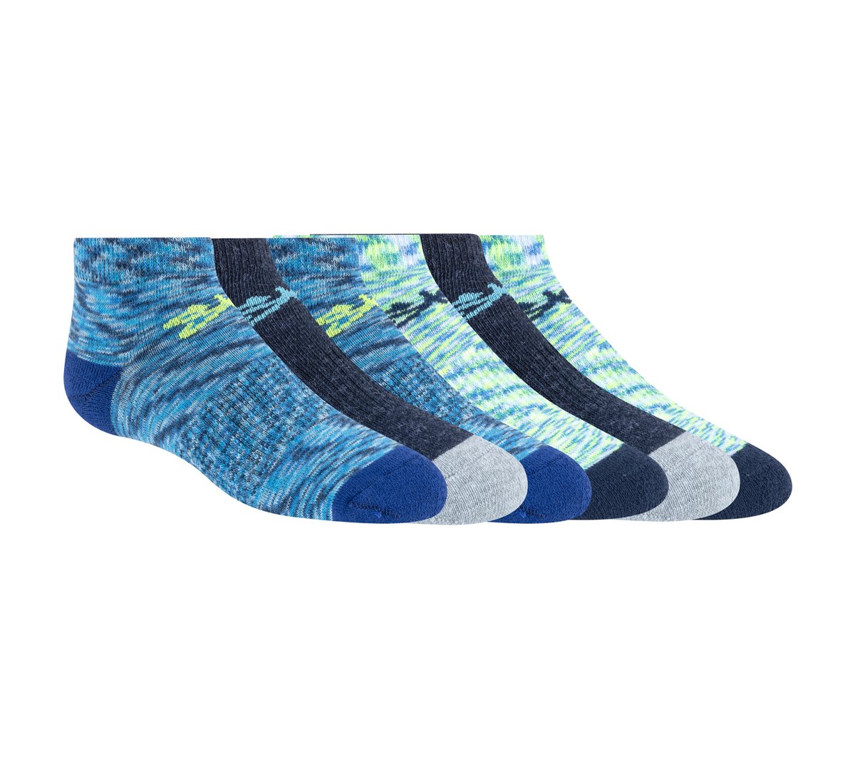 Kids|Clothing Skechers 6 Pack Space Dye Low Cut Socks | Skechers Kids|Clothing