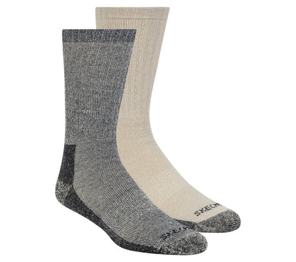 Clothing Skechers 2 Pack Men's Crew Wool Socks | Skechers Clothing