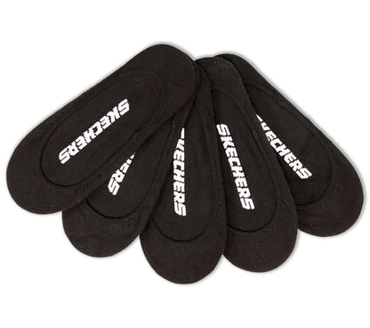 Clothing Skechers 5 Pack Non Terry Solid Liner Socks | Skechers Clothing