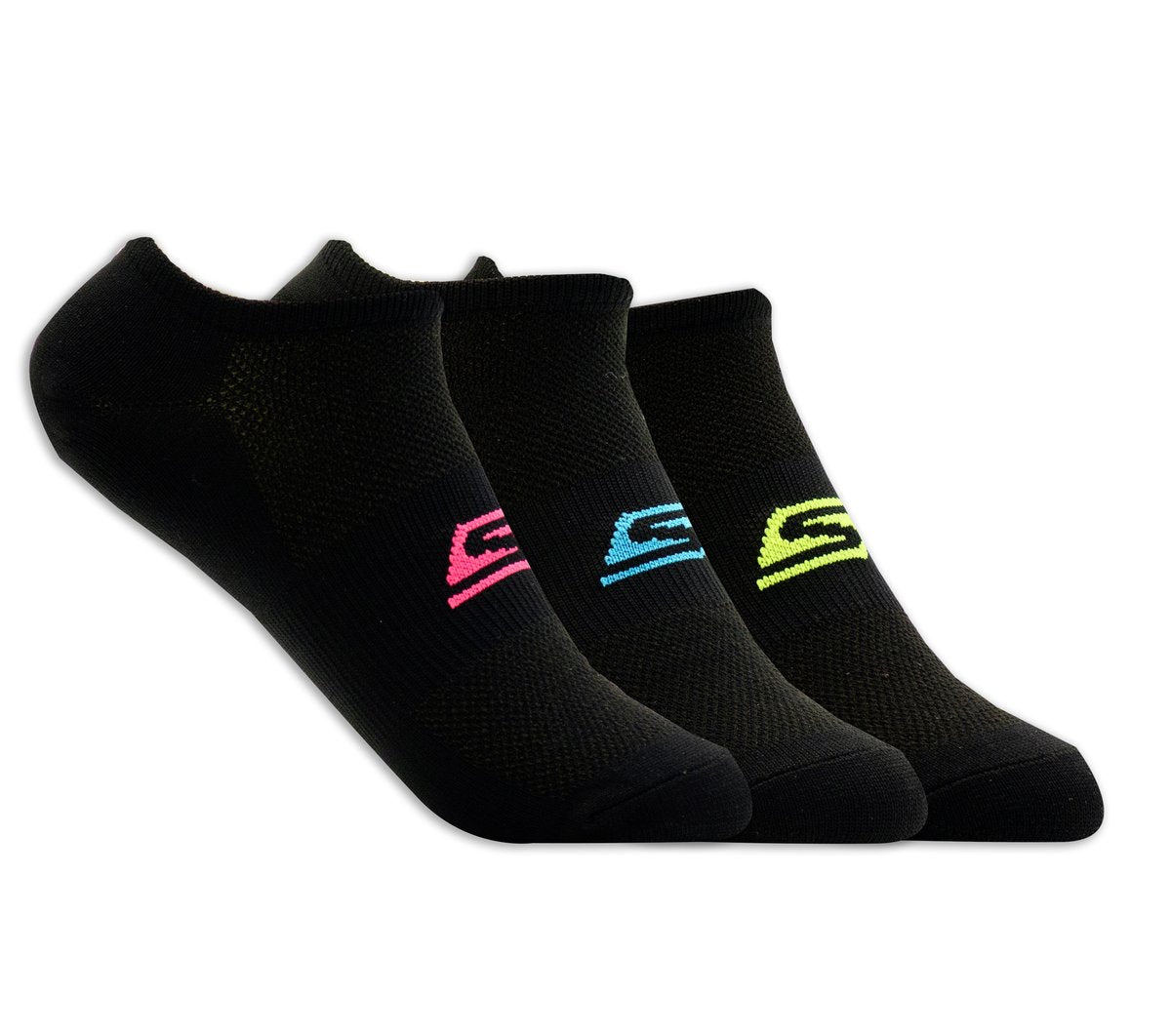 Clothing Skechers 3 Pack No Show Stretch Socks | Skechers Clothing