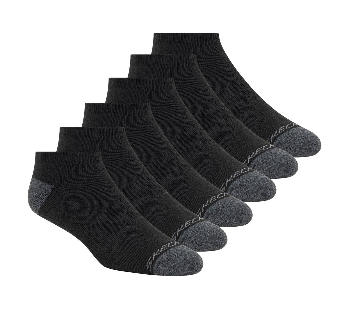 Clothing Skechers 6 Pack Walking Low Cut Socks | Skechers Clothing