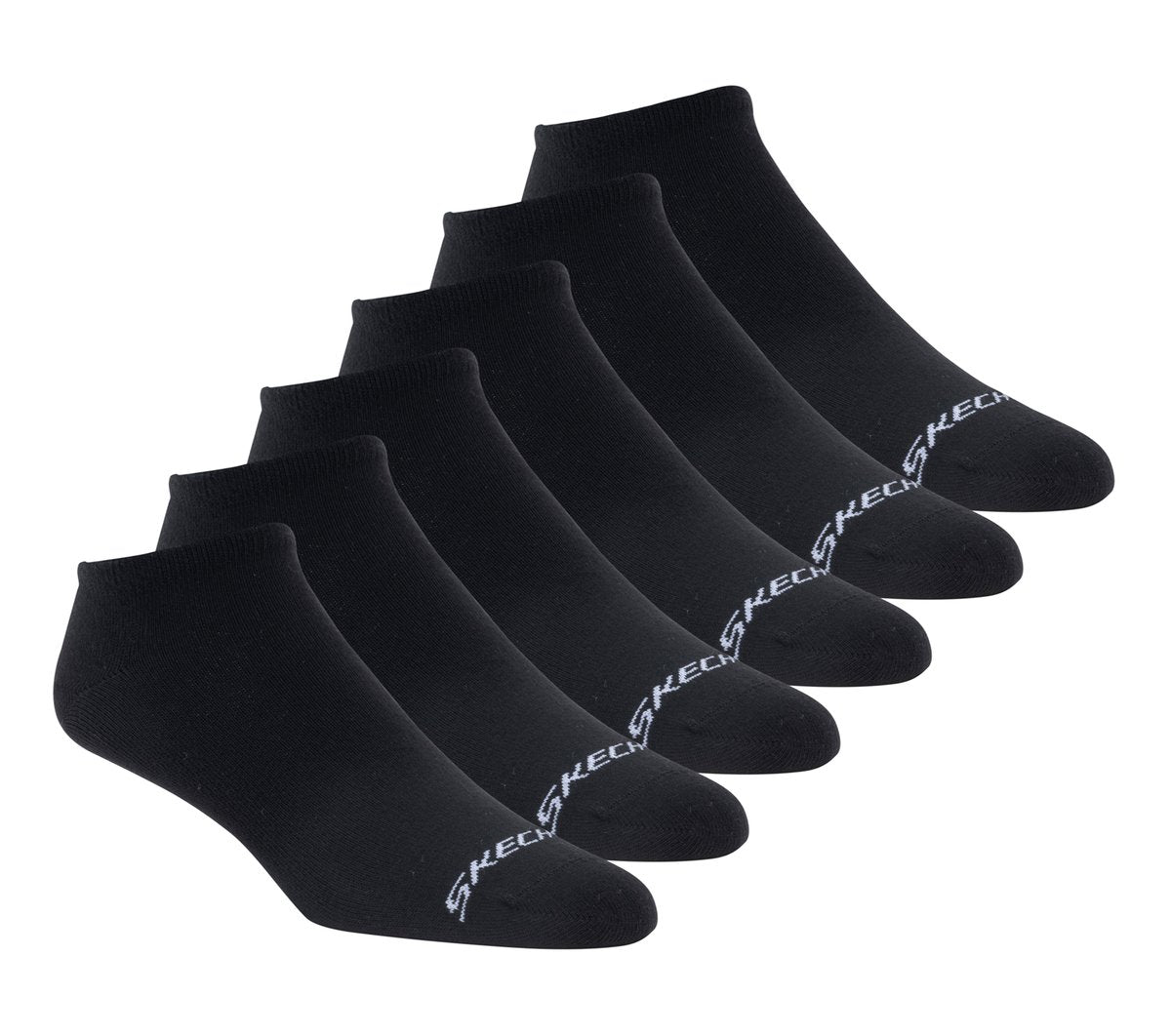 Clothing Skechers 6 Pack Men's Cotton No Show Socks | Skechers Clothing