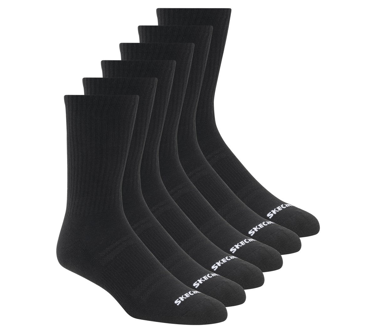 Clothing Skechers 6 Pack Large Core Crew Socks | Skechers Clothing