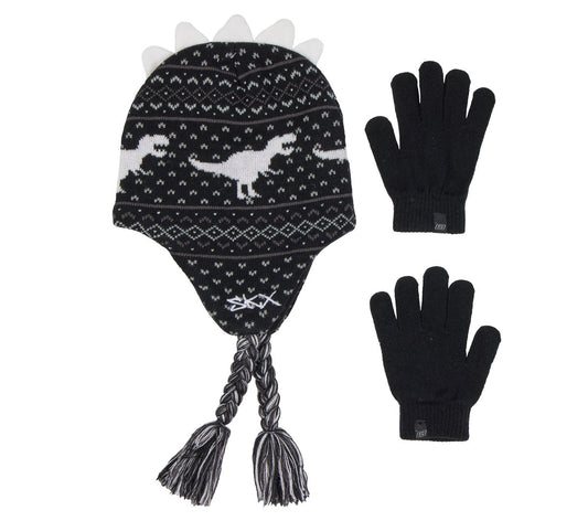 Clothing Skechers Glow In The Dark Dino Hat Set | Skechers Clothing
