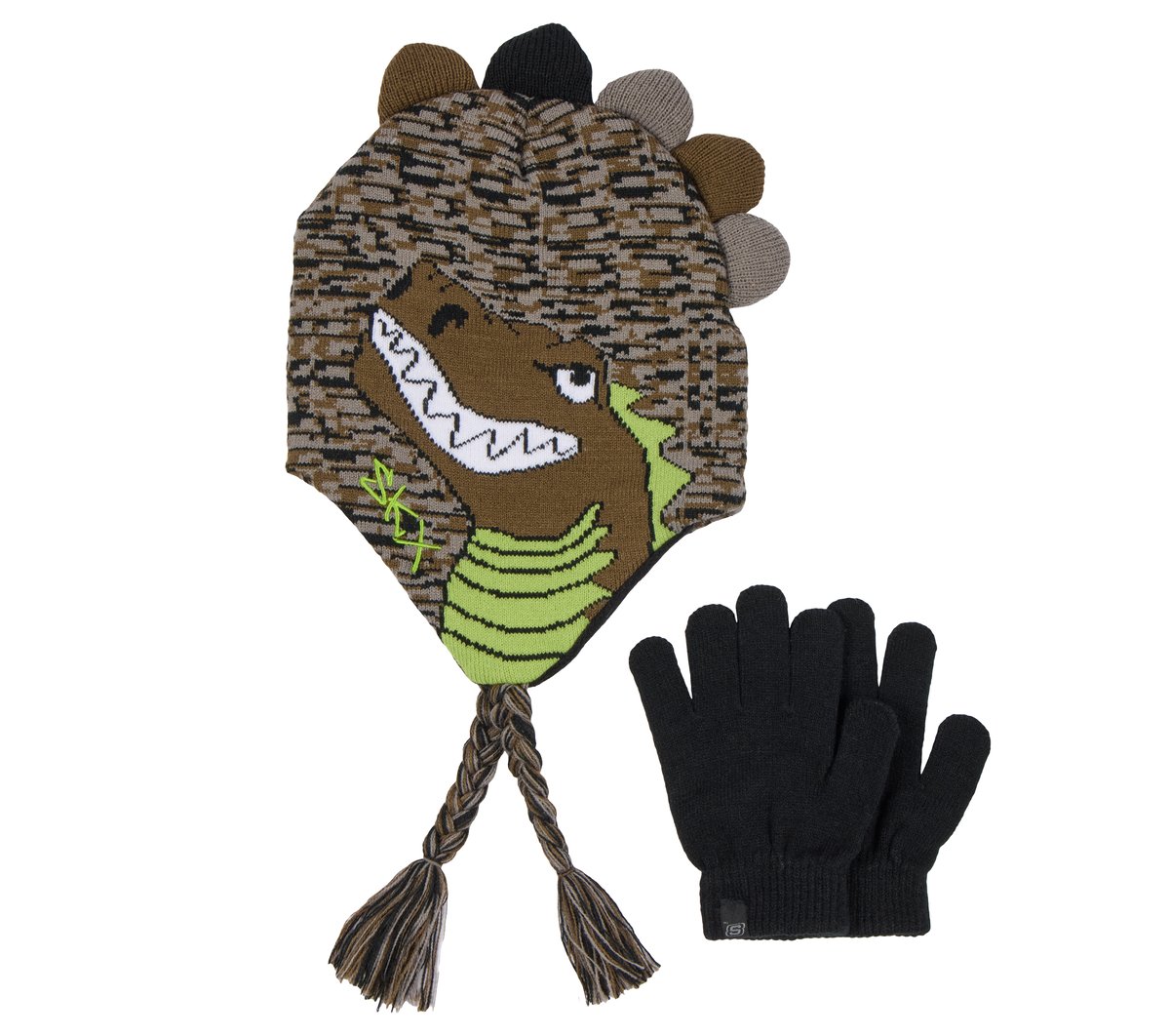 Clothing Skechers Camo Dino Hat and Glove Set | Skechers Clothing