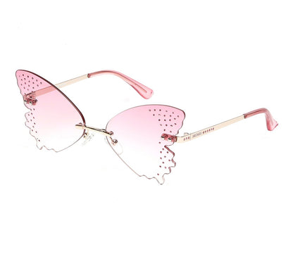 Clothing Skechers Rimless Butterfly Sunglasses | Skechers Clothing