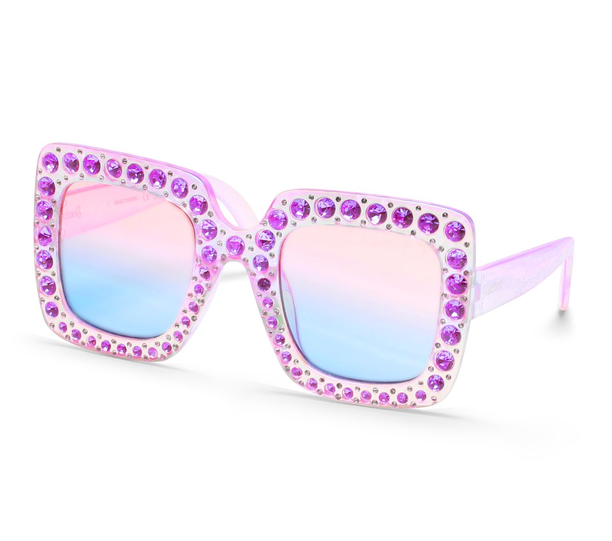 Clothing Skechers Square Rhinestone Sunglasses | Skechers Clothing