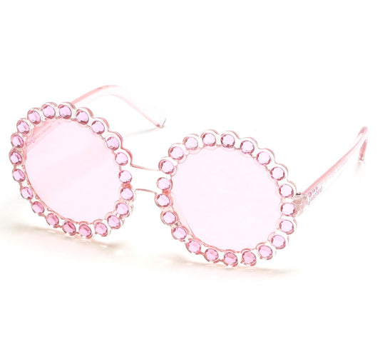 Clothing Skechers Round Rhinestone Sunglasses | Skechers Clothing