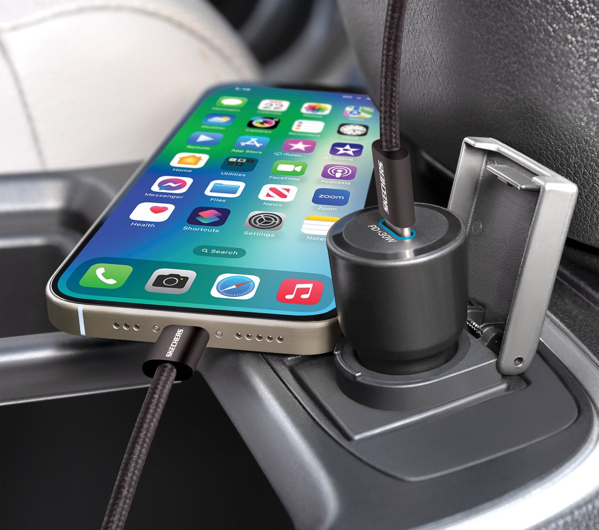 Clothing Skechers 30W USB-C Car Charging Kit | Skechers Clothing